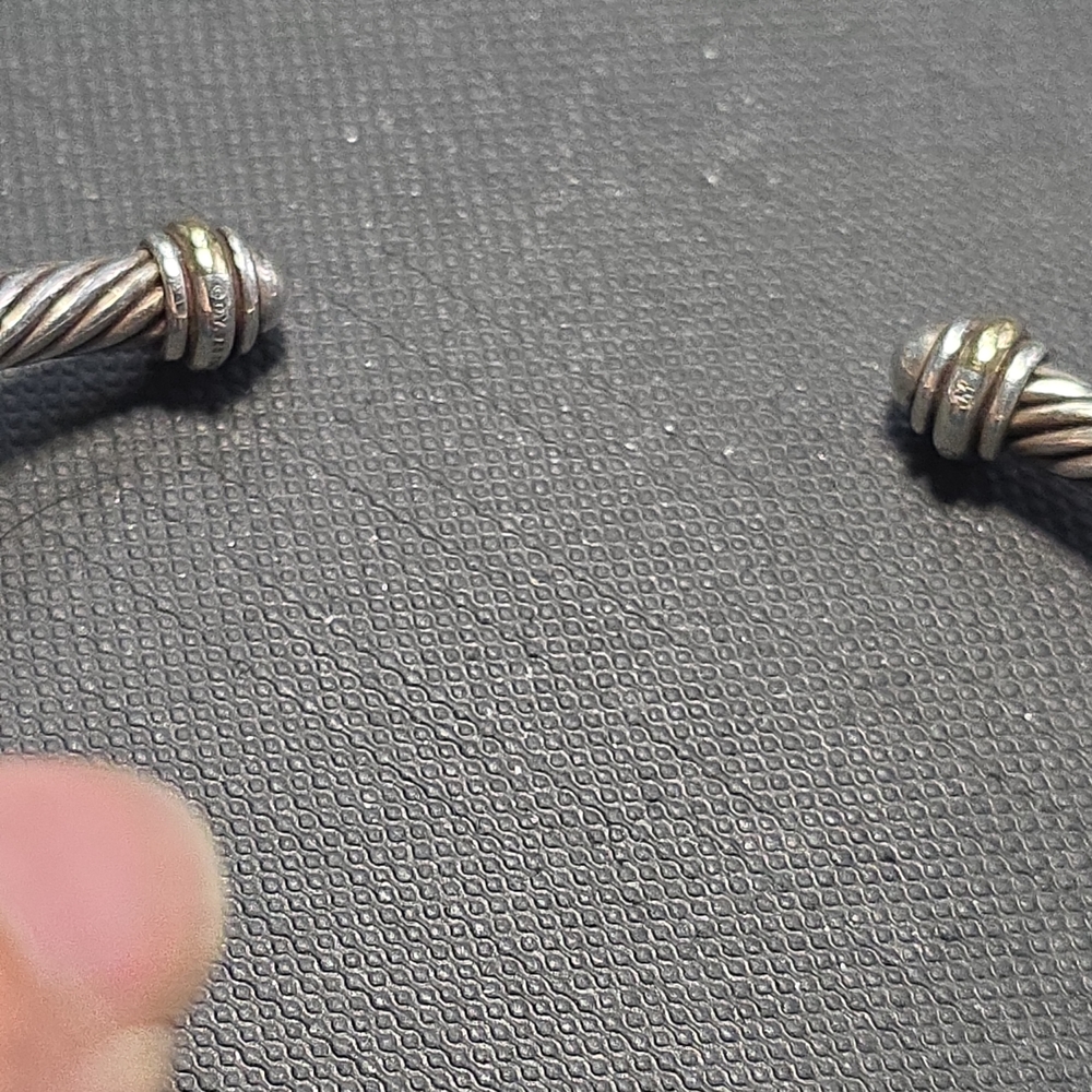 Authentic David Yurman Cable Bracelet Size M 4" - Picture 4 of 6